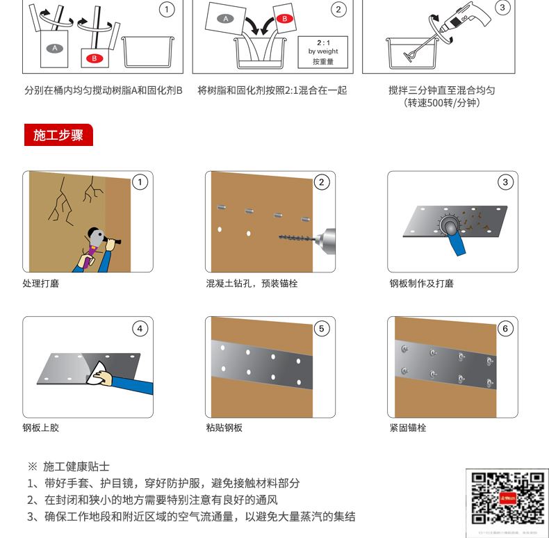 包钢乾安粘钢加固施工过程